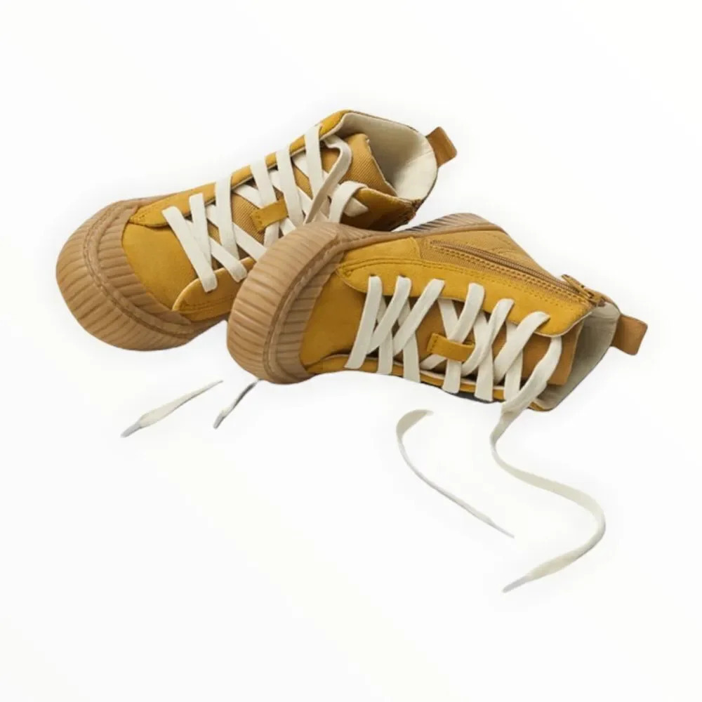 ZARA Kids | Mustard | CONTRASTING HI-TOP SNEAKERS - Picture 3 of 8
